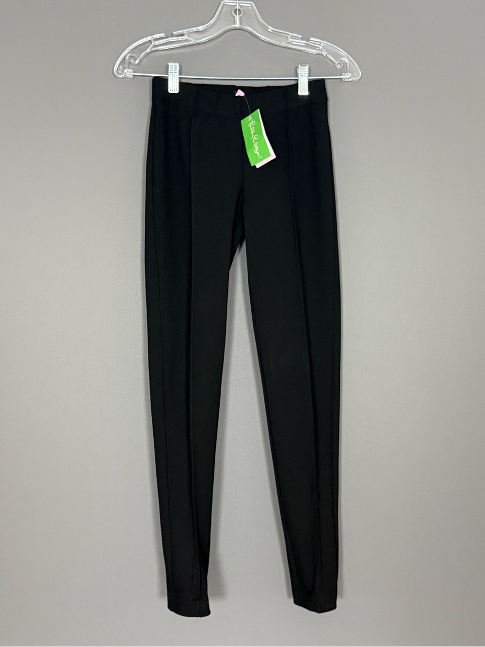 Lilly Pulitzer Chantal Stretch Dinner Leggings Pants Black Pull On Women Small